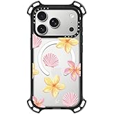 CASETiFY Bounce iPhone 17 Pro Case [Shockproof/Compatible with Magsafe / 21.3 ft. 7X Military Grade Drop Protection] - Tropical Holibob - Clear Black