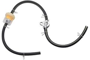 Gonfren Gas Fuel Oil Filter Clamps Kits, Fuel Hose Inline Fuel Shut Off Valve Petcock Petcock Petrol Switch for ATV Go Karts Motorcycle Dirt Bike Mini Bike 50cc 70cc 110cc 125cc 150cc 250cc
