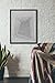 Modern Art Print (Unframed), Geometric Art, Abstract Art Poster, Mid-century Art, Cafe, Industrial, Loft, Wire Art, Black and White, 8x10