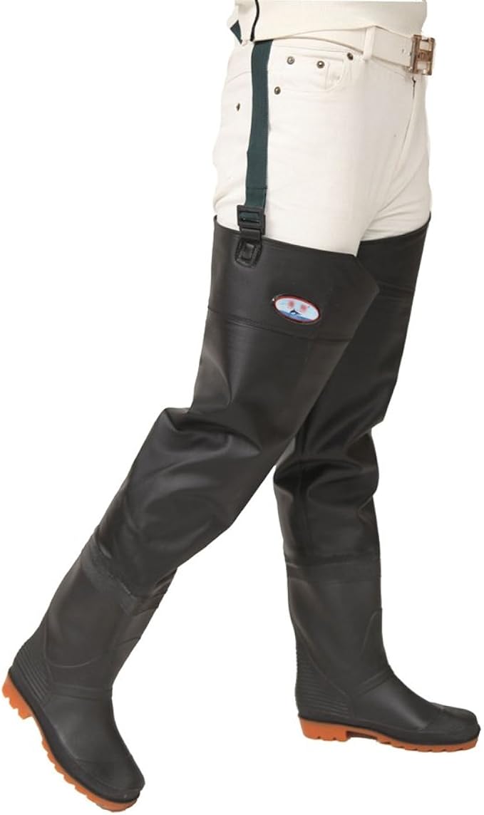 Stivali Coscia Pesca Da Pioggia PVC Giro Ispessimento