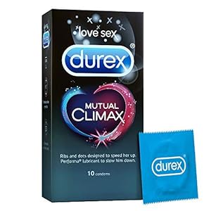 Durex Mutual Climax Condoms for Men & Women – 10 Count