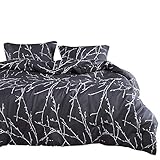 3 Piece Duvet Cover and Pillow Shams Set, 100% Cotton (Queen Size)