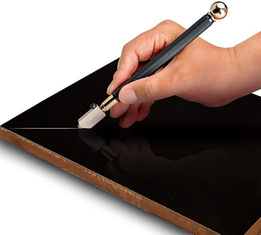 Professioneller Schwerlast Glasschneider 2 20mm Fur Dickes Glas Bearbeitung Von Buntglas Fliesen Glaskunst Spiegel Amazon De Kuche Haushalt