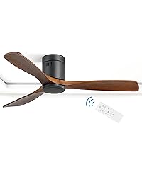 CACI Mall Flush Mount Ceiling Fan - 52 Inch Low