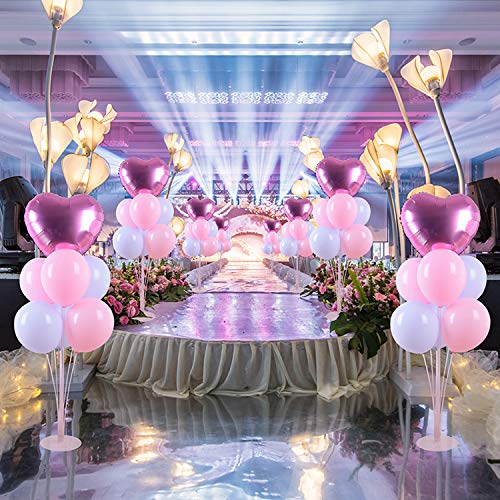 Diy Table Balloon Stand Kit 2 Sets Reusable Clear Balloon Holder
