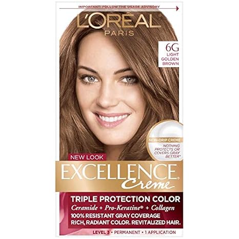Buy L Oreal Paris Excellence Creme 6g Light Golden Brown 3 Count