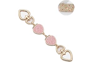 PYIDI Purse Strap Extender, Chain Strap for Purse, Bag Strap Extender, Purse Chain Extender, Chain Purse Strap, Bag Extender Purse Strap, Extender Purse Strap (Pink Strawberry)