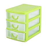 2 Layers Drawer Plastic Storage Dresser, Storage