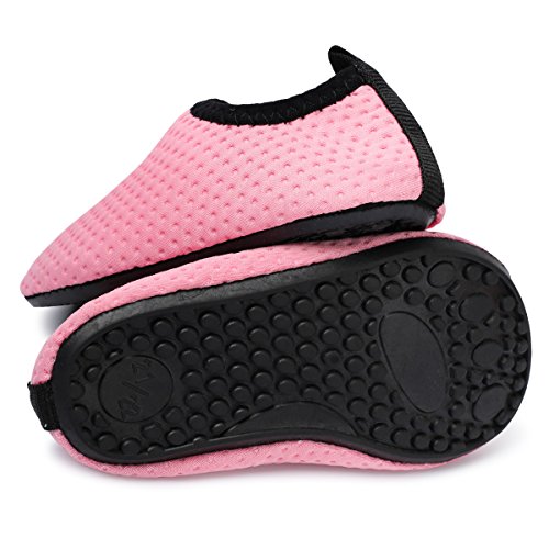 JIASUQI-Baby-Boys-and-Girls-Barefoot-Swim-Water-Skin-Shoes-Aqua-Socks-for-Beach-Swim-Pool