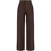 GORGLITTER Women's Low Rise Wide Leg Dress Pants Trousers Dressy Low Waisted Business Casual Work Loose Slacks Pants
