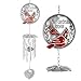 Memorial Wind Chimes When Cardinals Appear Angels are Near Red Cardinal Wind Chime with a Remembrance Saying Windchimes for Funeral Sympathy Outdoor 23.5
