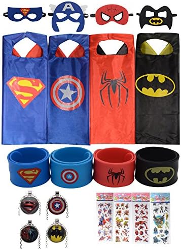 gebra Superhero Dress Up Costumes 4-Pack for Kids