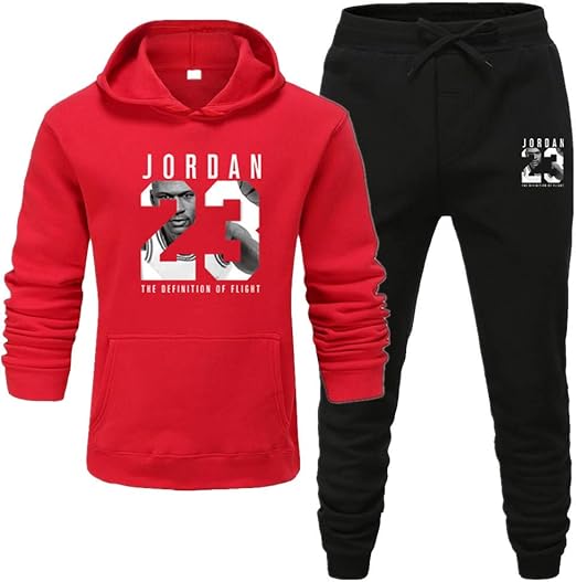 red jordan tracksuit