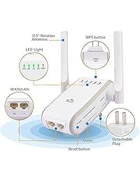 WiFi Range Extender, 300 Mbps Wireless WiFi repetidor amplificador de señal Wifi Router...