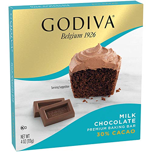 Godiva Milk Chocolate Premium Baking bar, 4 oz