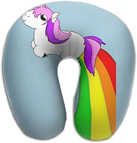Multifunctional Neck Pillow I'm Magical Unicorn Rainbow U-Shaped Soft Pillows Convertible Portable For Reading,Sleeping On Airplanes,Train,Car,and Travel