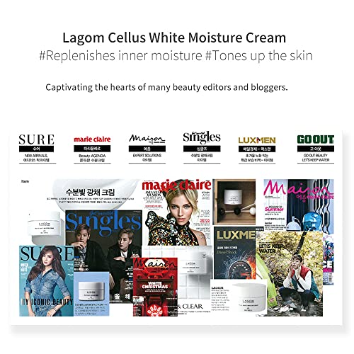 LAGOM Cellus White Moisture Cream Natural Vegan Brightening Skin ...