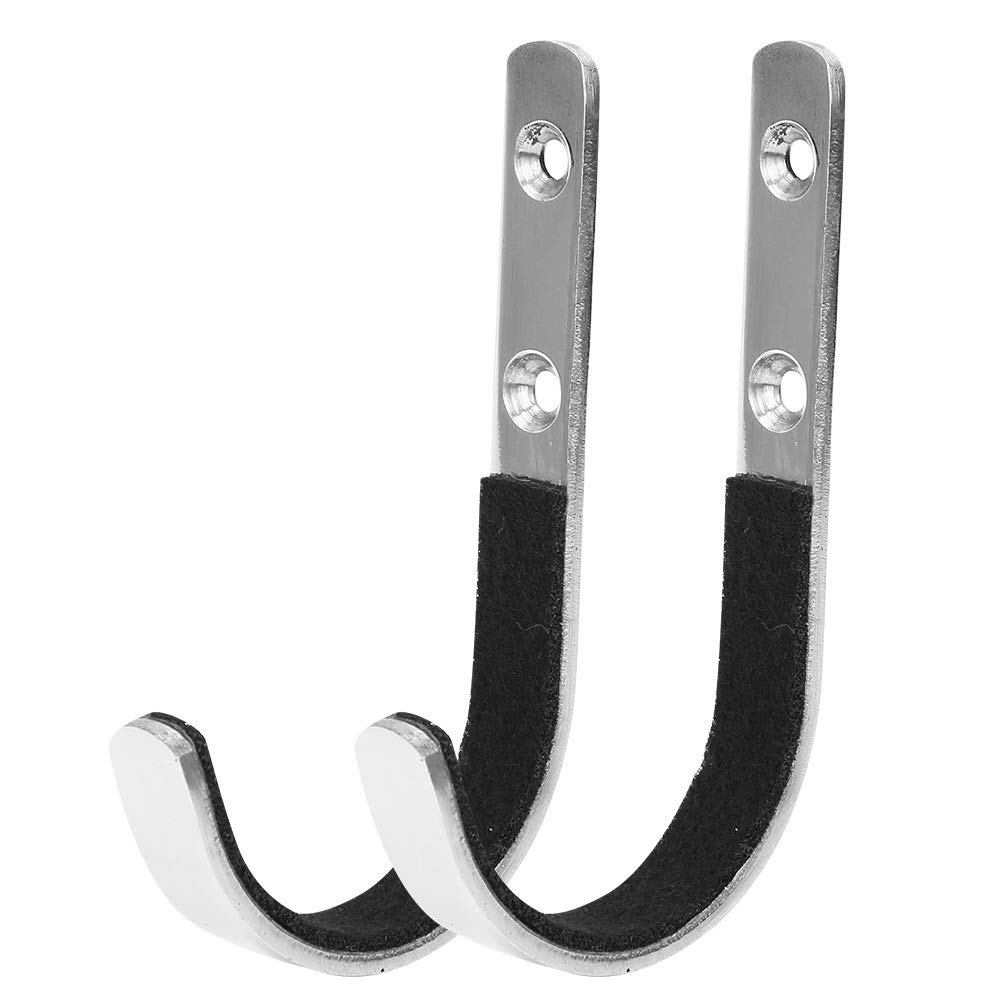 DEWIN Air Rifle Wall Mount, Gun Wall Mount Display 2 Pcs Wall Mount Storage Rack Stainless Steel Gun Racks Gun Hooks for Rifle Shot Gun