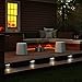Kleeger Solar Power Deck Lights - Outdoor Lighting For Your Garden, Yard, Stair & Patio Pathway. Auto Dusk To Dawn Feature (3 Pack)
