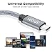 USB C to USB C Cable 3.1 Gen1 Type C Nylon Braided &Fast Charging,Compatible with Samsung Galaxy S21/S21+/S20+ Ultra, Note 20/10 Ultra,MacBook Air,iPad Pro 2020/2018,iPad Air,Pixel and More (6.6 feet)