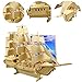 Smilelove 3D Wooden Puzzle Warship Jigsaw Puzzle Toys for Kids (European Sailing Boat)