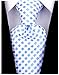Scott Allan Blue Ties for Men | Checkered Woven Light Blue Tie | Corbatas Para Hombre Elegantes