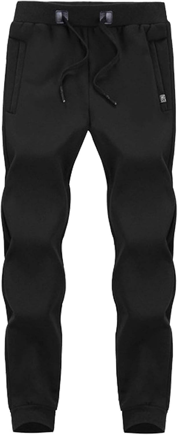 black skinny track pants