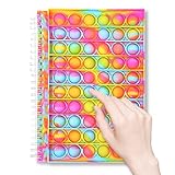 Fidget Notebook, Fidget Spiral Notebook, Push Pop