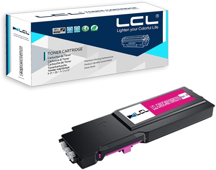 LCL Remanufactured Toner Cartridge C400 C400V C400N C400DN C405 C405V C405N C405DN 106R03503 106R03519 4800Pages (1 Magenta) Replacement for Xerox