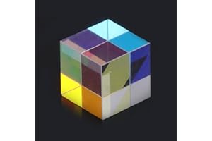 Color Cube Crystal Glass RGB Dispersion Prism Multi-Color Toys and Desktop Decoration 405nm~ 450nm Diode 5W CMY Prism