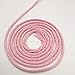 Pink Macrame Cord Natural Cotton Rope Wall Hanging Plant Hanger Craft Making Knitting Cord Rope 3mm Diameter (3mm Baby Pink 328 ft)