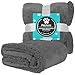 PetAmi WATERPROOF Dog Blanket for Bed, Couch, Sofa | Waterproof Dog Bed Cover for Large Dogs, Puppies | Grey Sherpa Fleece Pet Blanket Furniture Protector | Reversible Microfiber | 80 x 55 (Gray/Gray)thumb 2