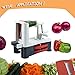 Spiral Vegetable Slicer 3 Blades Multifunctional Handheld Vegetable Shredder Veggie Pasta Zucchini Spaghetti Noodle Maker (Grey)