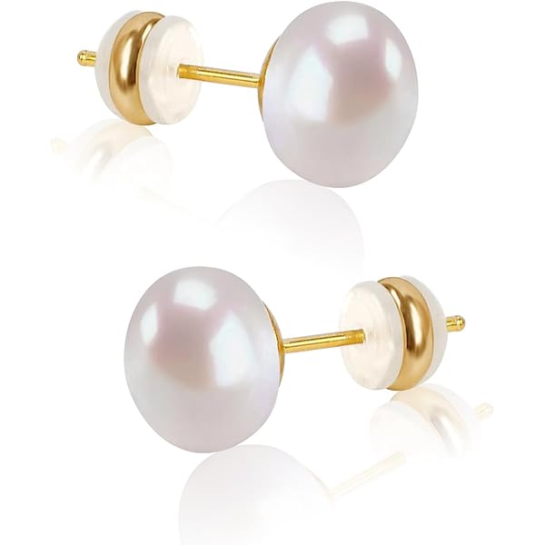 アクセサリー PEARL STUDS PIERCED EARRINGS 8.0-8.5MM-AAA-AKOYA-