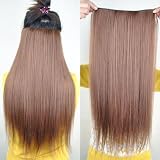 8 Color 23" Straight Full Head Clip in Hair Extensions Wwii101 (Golden Brown)