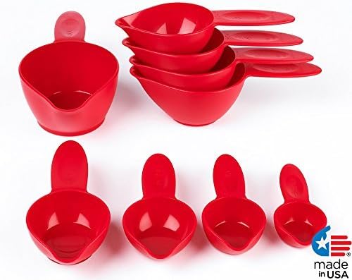 Pourfect9-Piece Measuring Cup Set, Empire Red by POURfect