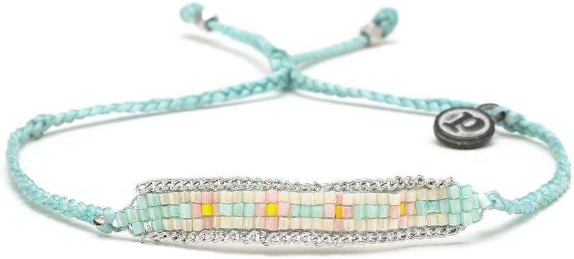 Pura Vida Woven ID Seed Bead Bracelet - Waterproof, Artisan Handmade, Adjustable, Threaded, Fashion Jewelry for Girls…