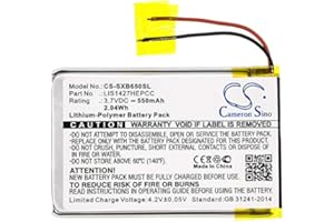 CAMERON SINO 550mAh / 2.04Wh Replacement Battery for Sony MDR-XB650BT, MDR-XB950B1, MDR-XB950BT, NW-A25, NW-A26, NW-A27, NWZ-E463, NWZ-E464, NWZ-S764, 1-756-920-31, 1-756-920-32, LIS1427HEPCC, LIS1427HNPCS