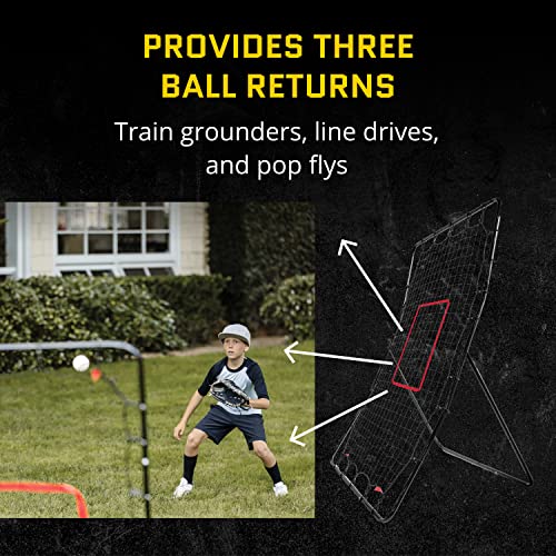 SKLZ PitchBack Baseball And Softball Pitching Net And Rebounder, Black