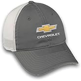Chevrolet Bowtie Logo Dad Hat - Unstructured Adjustable Chevy Cap Grey
