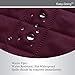 Easy-Going Reversible Couch Cover for 3 Cushion Couch Sofa Cover for Dogs Water Resistant Furniture Protector Cover with Foam Sticks Elastic Straps for Pet Cat (Sofa, Wine/Beige)