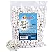 White Gumballs - White Candy for Candy Buffet - Apx. 620 Gumballs - 2 Pounds - Mini Shimmer Gumballs 1/2 Inch - White Candy - Bulk Candy