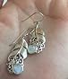 Silvershake Natural Moonstone 925 Sterling Silver Leaf Pendant - Vintage Inspired Jewelry - View #13
