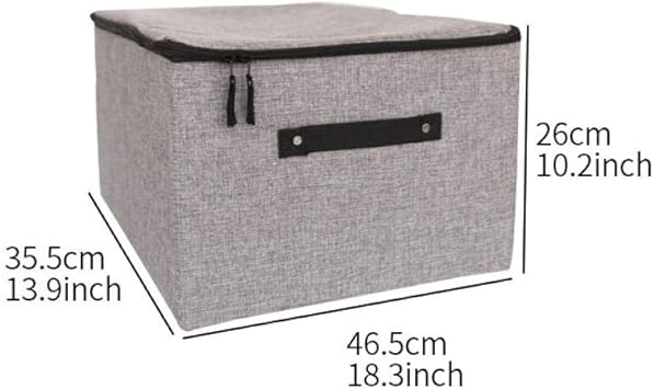 Terilizi Lavandería Desmontable con Cremallera con Tapa Caja De