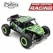 RC Cars High Speed Remote Control Truck 2.4Ghz 4CH Off Road RC Car Rock Off-Road Vehicle 1:16 Alloy Shell Monster Truck Rechargeable Buggy Vehicle (Green)