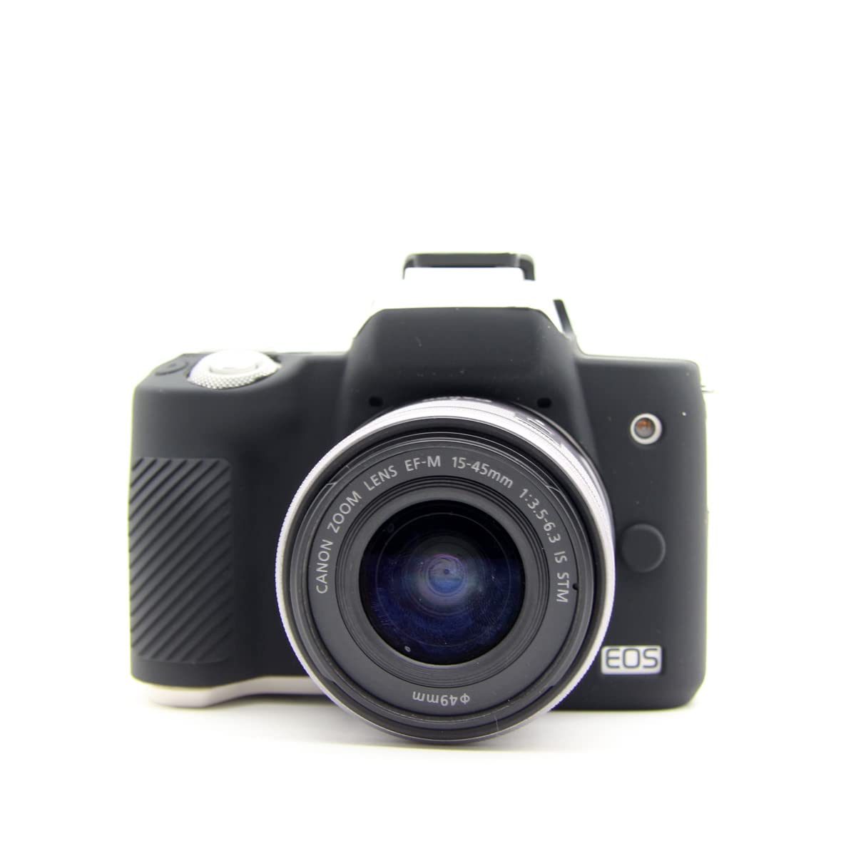 Rieibi Silicone Case for Canon M50 M50 Mark II Soft Silicone Protective Case Cover for Canon EOS M50 EOS M50 II Digital Camera, Black, Camera Case