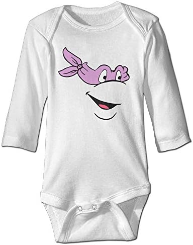 Baby Boys Teenage Mutant Ninja Turtles Donatello Face Organic Baby Onesies