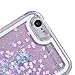 iPhone 6/6s/7/8 Case, Maxdara [Screen Protector] Black Glitter Liquid Sparkle Protective Bumper Case Floating Bling Pretty Quicksand for Girls Children [Pass MSDS&SGS Safety Test] (Rosegold)