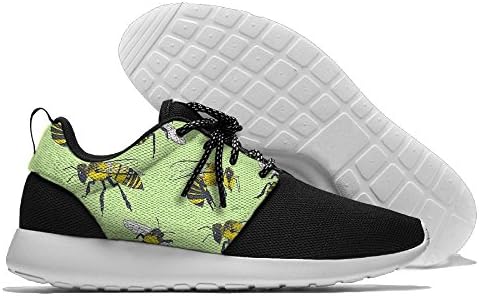Cute Honeybee Patterm Absorption Slip-On Toning Fitness Sneakers Lightweight Sports Shoes Breathable