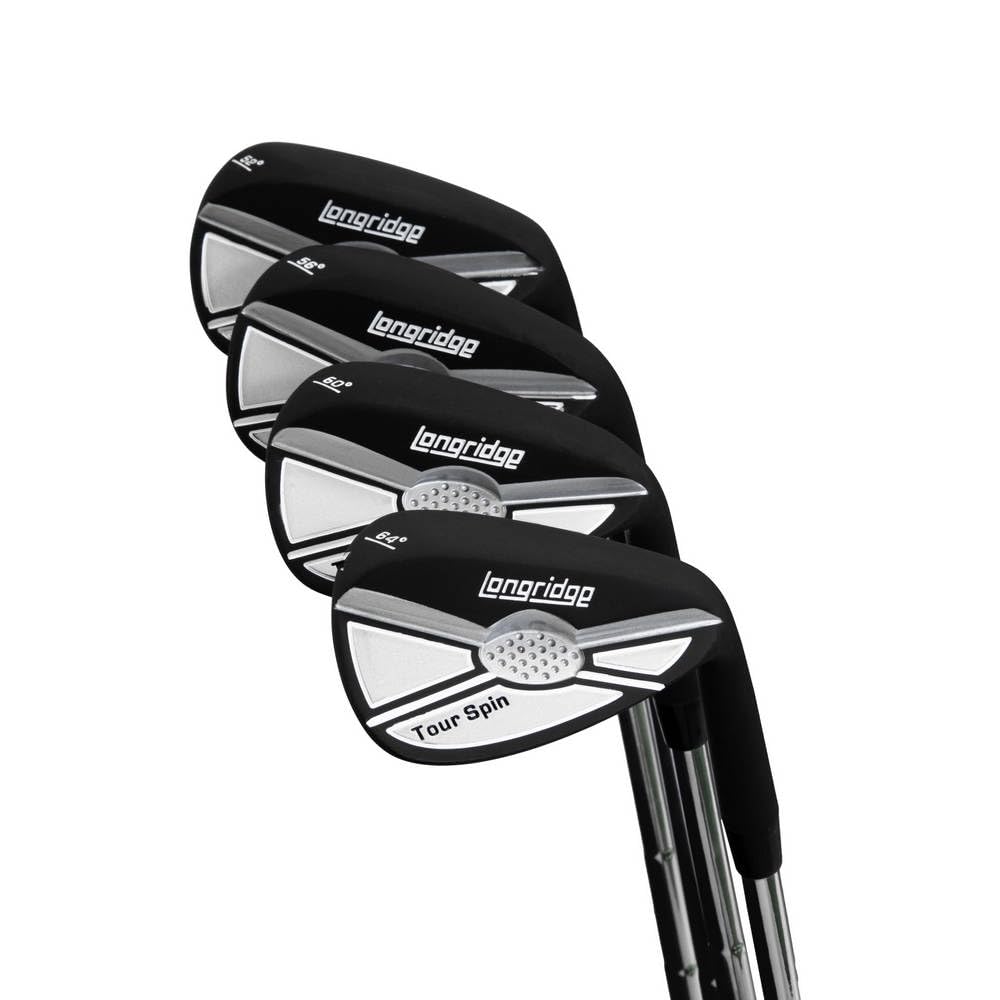 Longridge Tour Spin 64 Deg Golf Wedge, Black